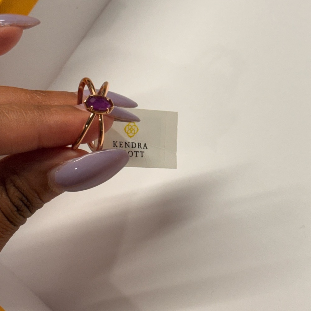 Kendra Scott Amethyst Gold Ring